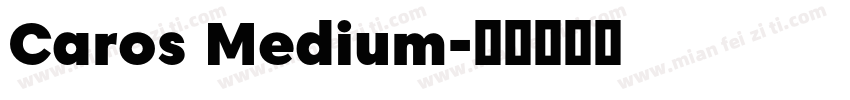 Caros Medium字体转换